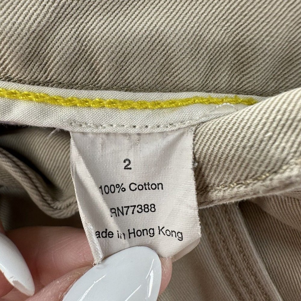J. Crew Pants Women's 2 Tan Khaki Classic Twill Chino Pants Ladies 2 - Picture 5 of 13